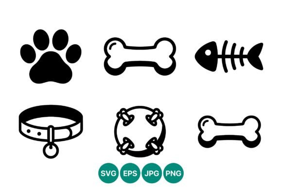 Black Bone Paw Collar Pet Icons Review
