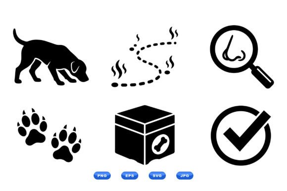 Canine Scent Icon Clipart Set Review
