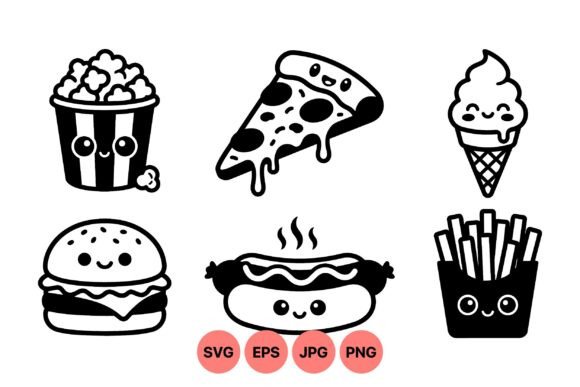 Cute Kawaii Fast Food Clipart Review