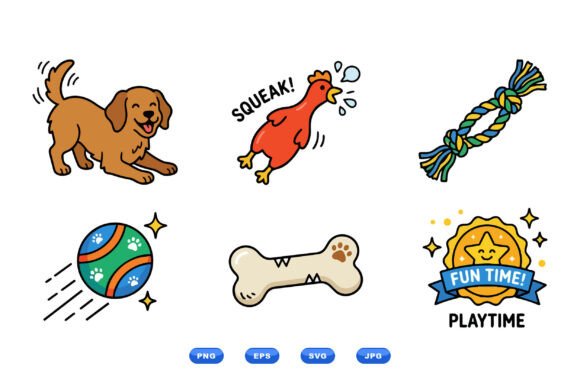 Cute Playtime Pet Toy Clipart Review