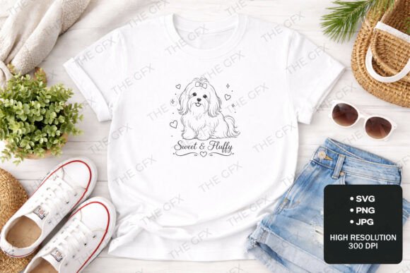 Shih Tzu Sweet Fluffy T-Shirt Design Review