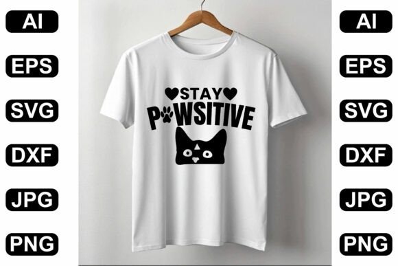 Stay Pawsitive T-Shirt Design Review