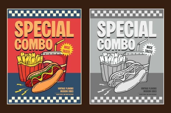 Vintage Fast Food Flyer Poster Design Review